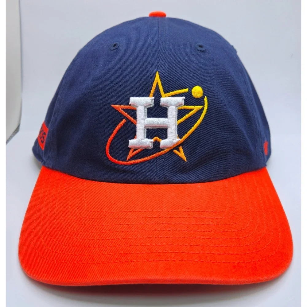 47 Brand Houston Astros MLB Baseball Cap Navy Orange Adjustable Hat OSFA